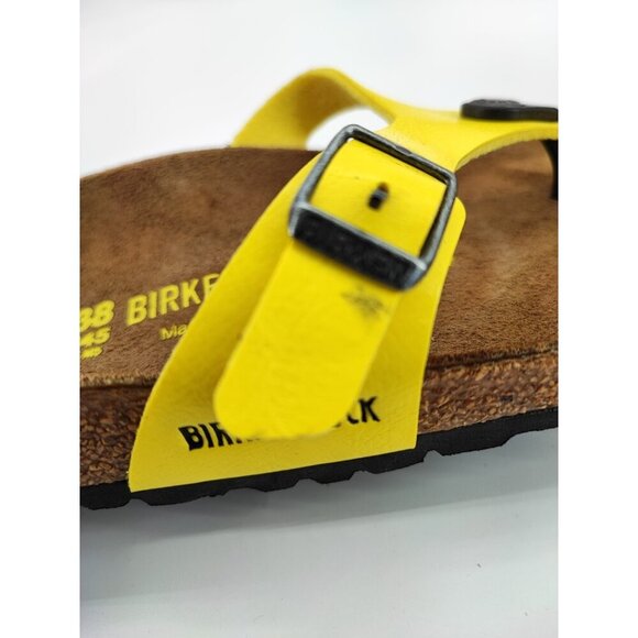 Birkenstock Women's Yellow Strap Thong Sandals Size 7 US - Picture 10 of 10